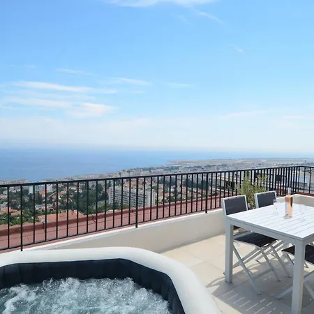Apartment Superbe Studio Avec Terrasse, Jaccuzi, Vue Mer Quartier Fabron à *